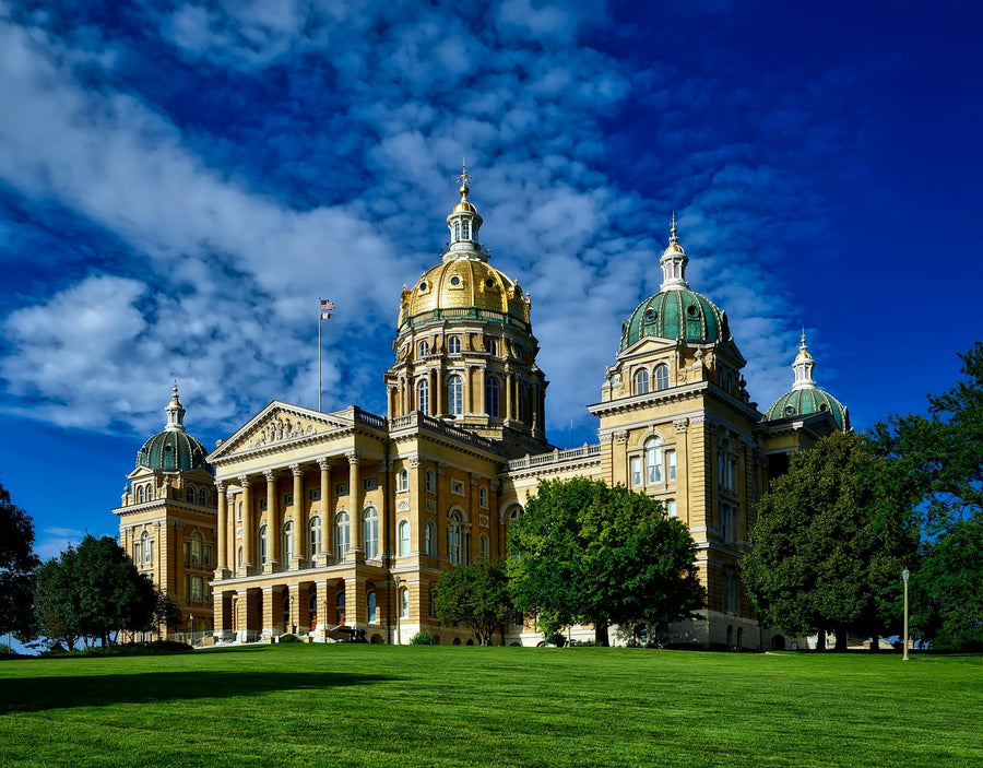 Iowa State Capitol in Des Moines, Iowa|