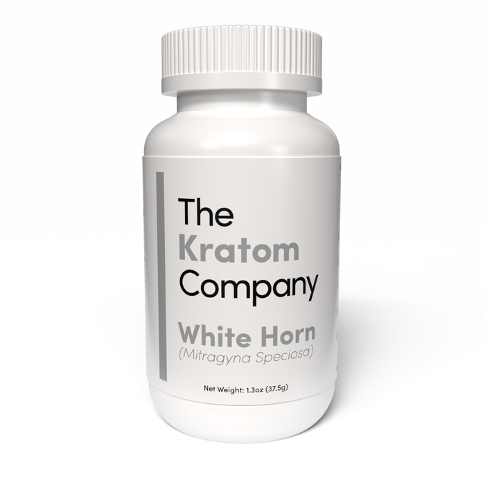 White Horned Kratom Capsules 1