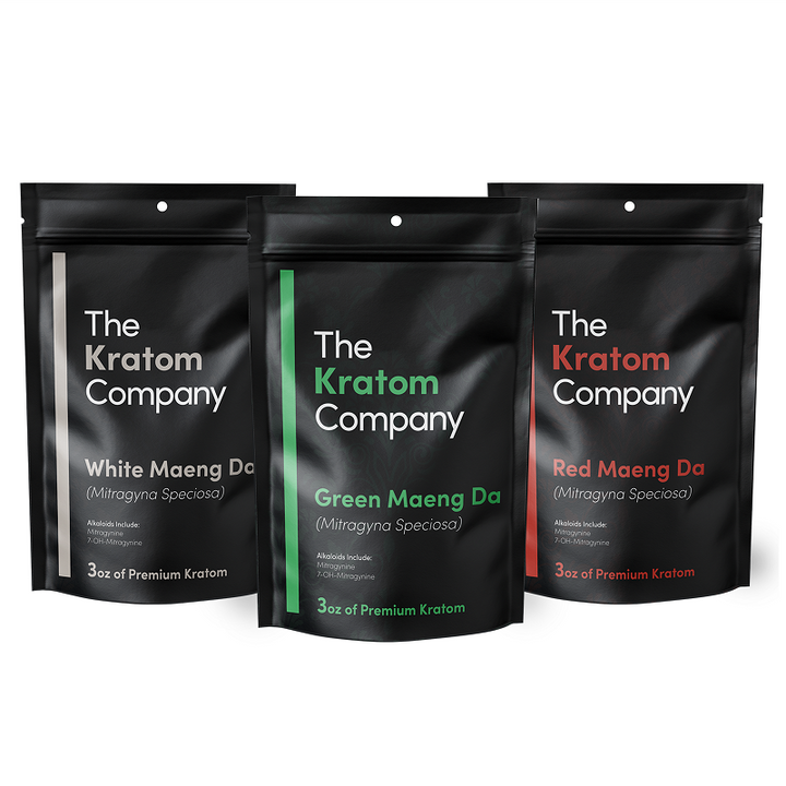 3 Strain Maeng Da Kratom Powder Pack
