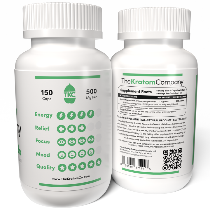 Green Kratom Effects 150 Capsules