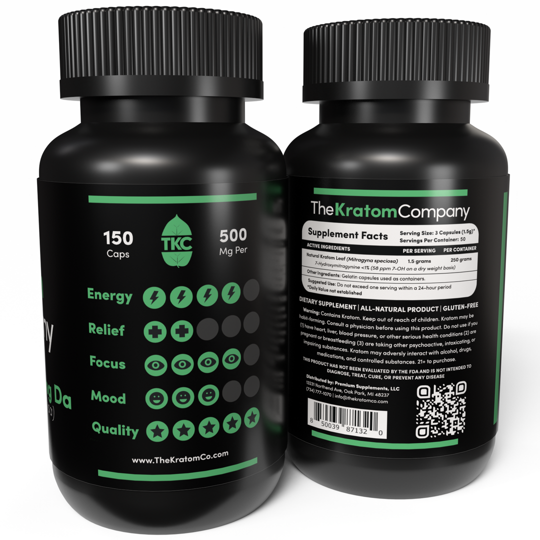 Green Maeng Da Kratom Effects 150 Capsules