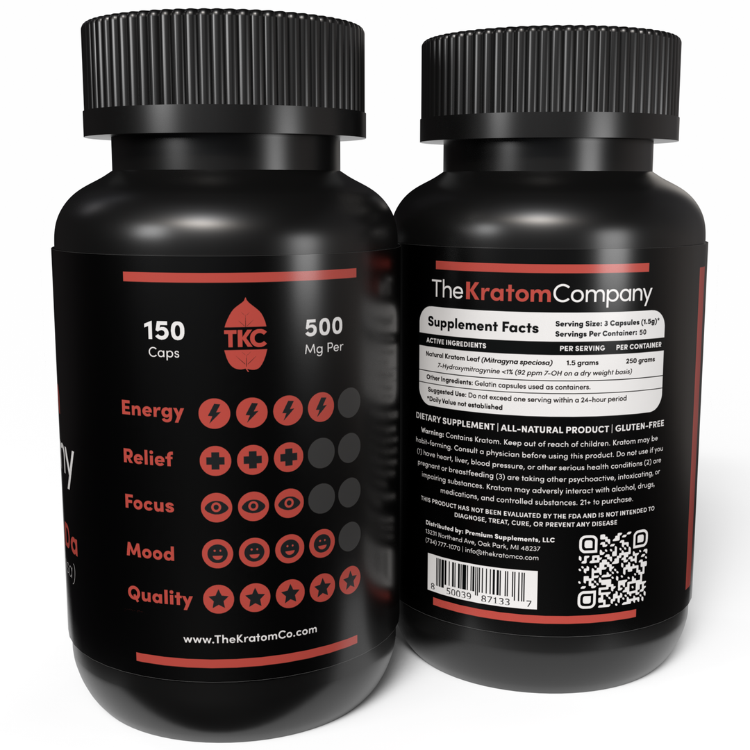 Red Maeng Da Kratom Effects-150-Capsules