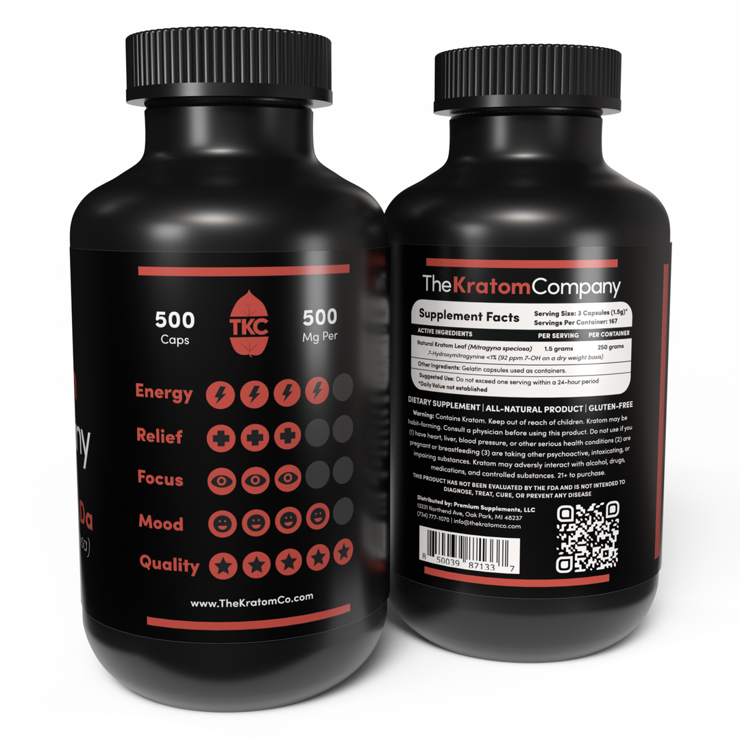 Red Maeng Da Kratom Effects 500 Capsules