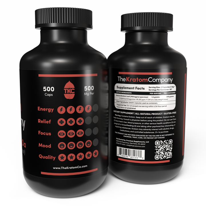 Red Maeng Da Kratom Effects 500 Capsules