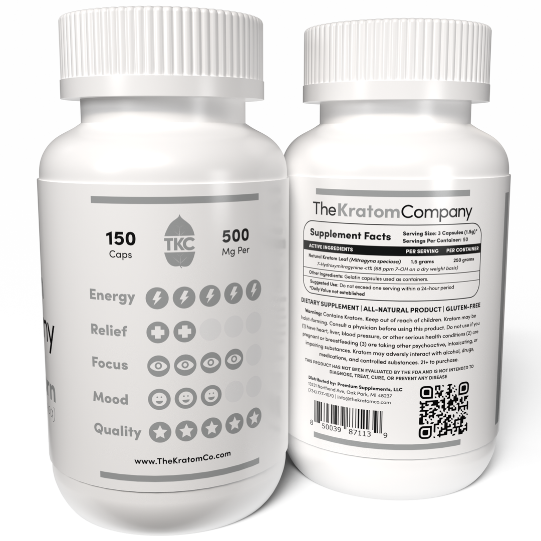 White Kratom Effects 150 Capsules