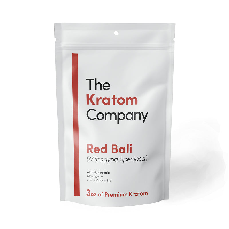 The Kratom Company Red Bali kratom powder pouch