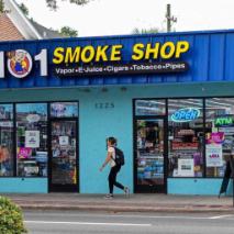 The Front of Smoke Shop