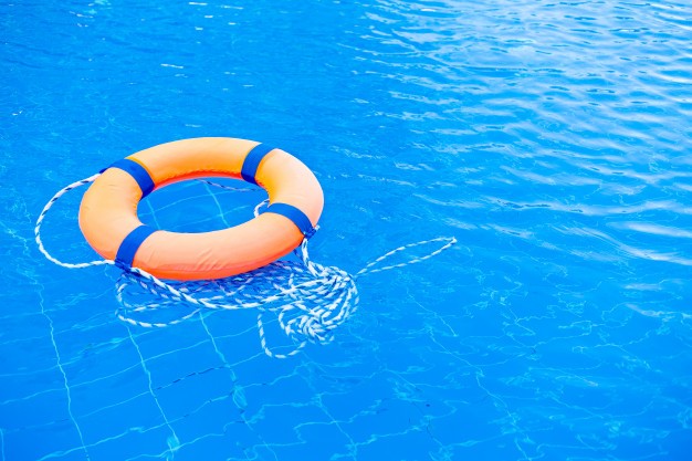 A pool with Life ring