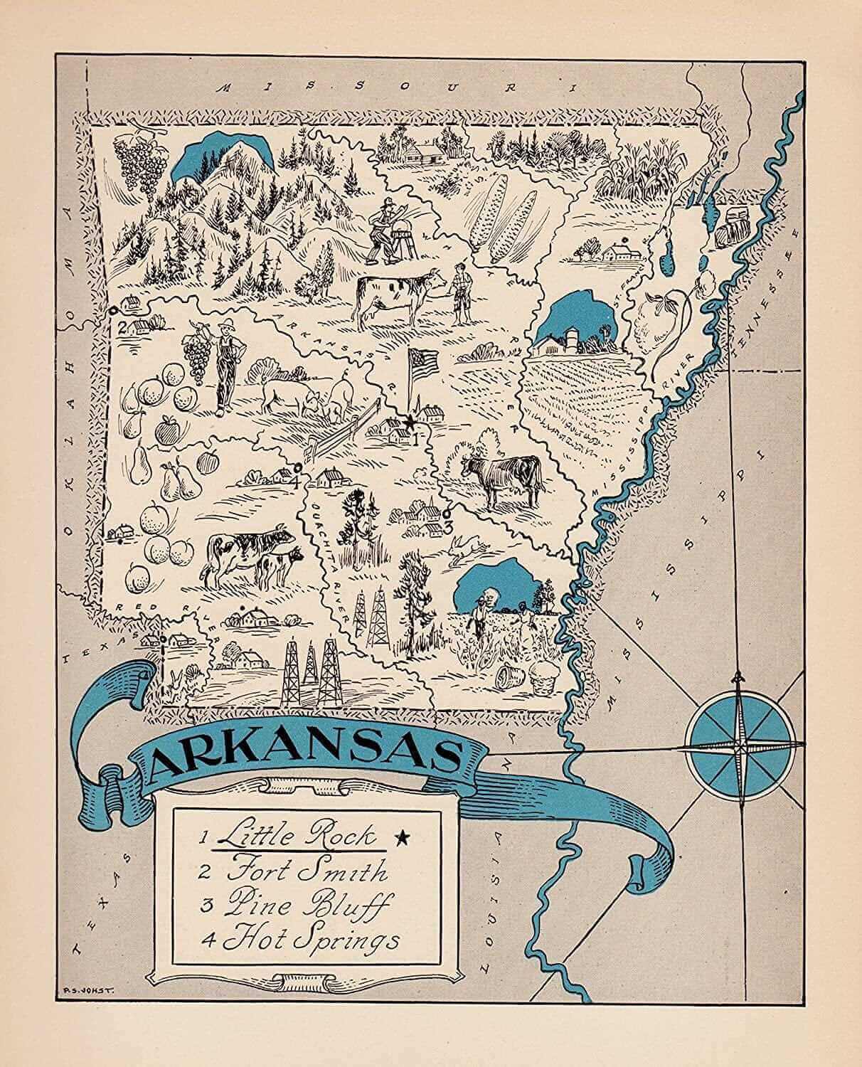 map of Arkansas