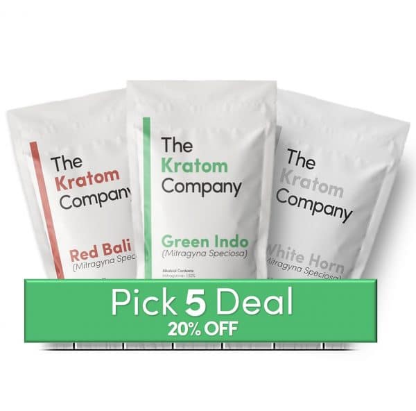 Discount on Red White and Green Kratom