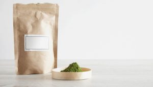 bag of green powder kratom