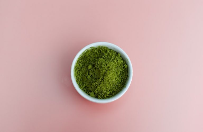 green powder in a bowl