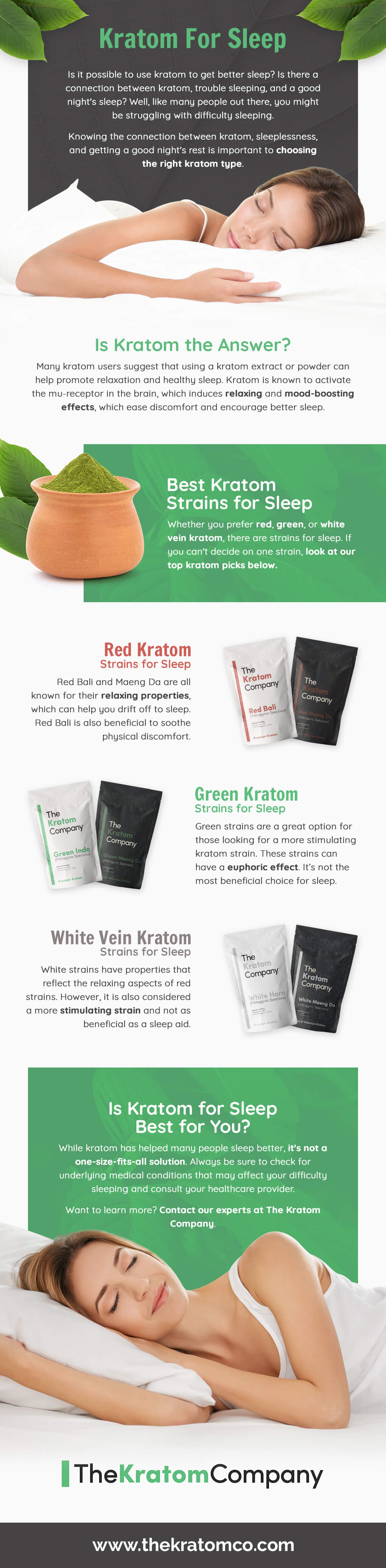 Infographic Kratom Can Help You Sleep