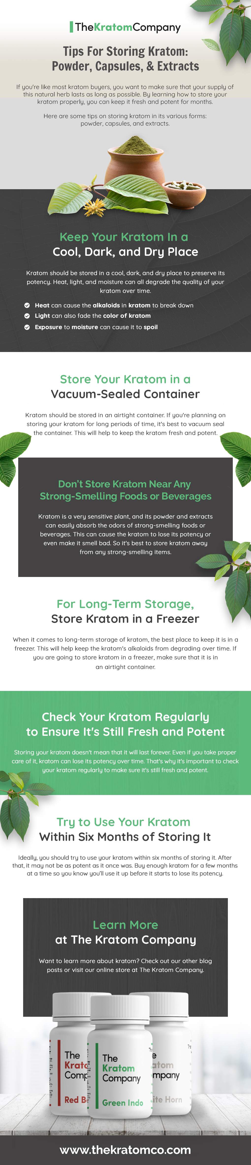 Tips For Storing Kratom