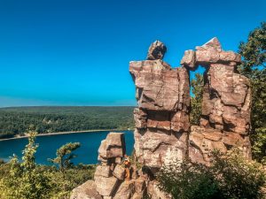 Rock formation in Wisconsin state park