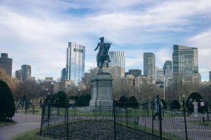 George Washington Statue in Boston Massachusetts USA