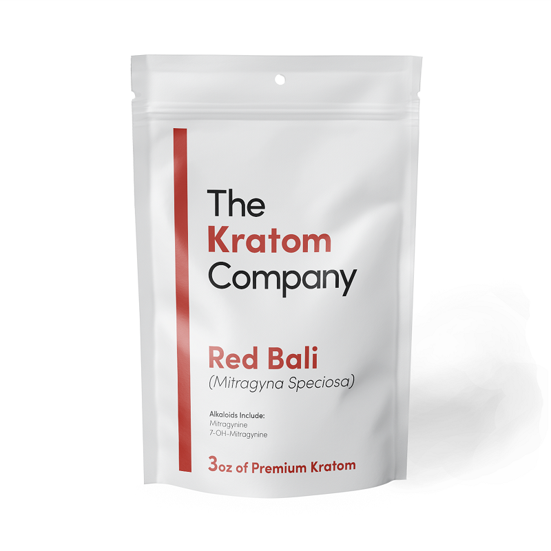 Bag of The Kratom Company red bali kratom powder