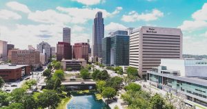 High-rise buildings in Omaha Nebraska